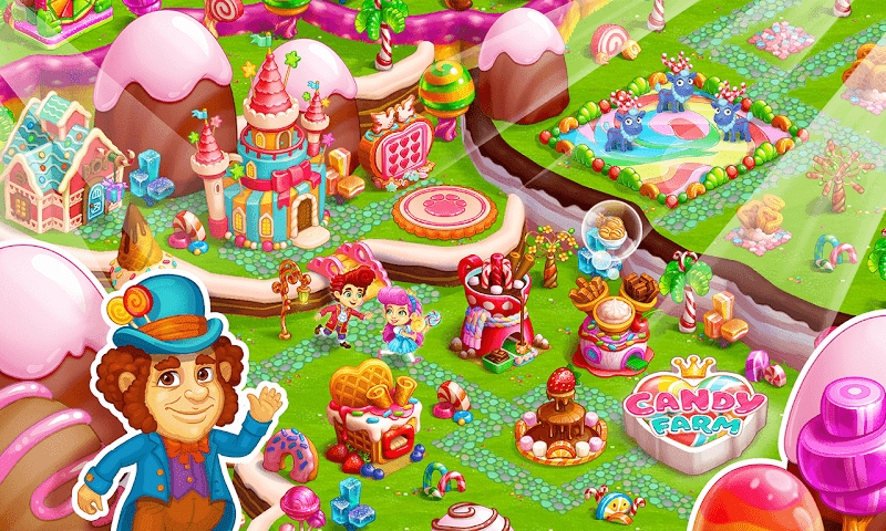 Candy Farm: Magic cake town & cookie dragon story