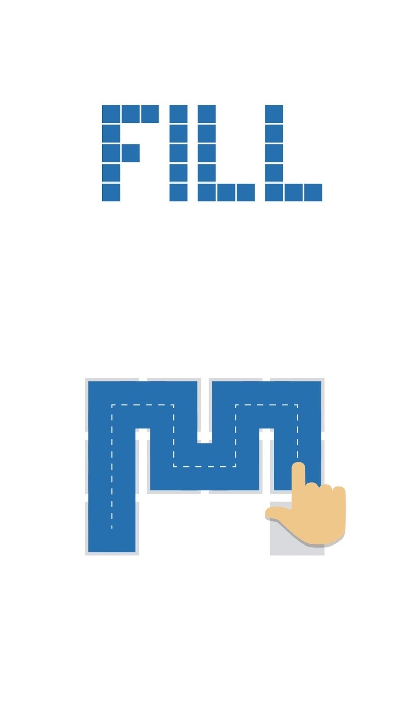 Fill - one-line puzzle game