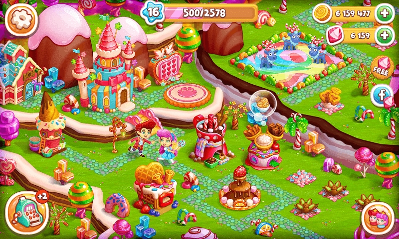 Candy Farm: Magic cake town & cookie dragon story