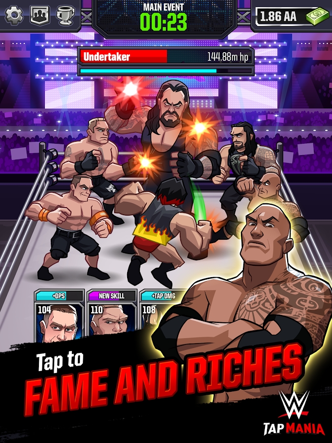 WWE Tap Mania: Get in the Ring in this Idle Tapper