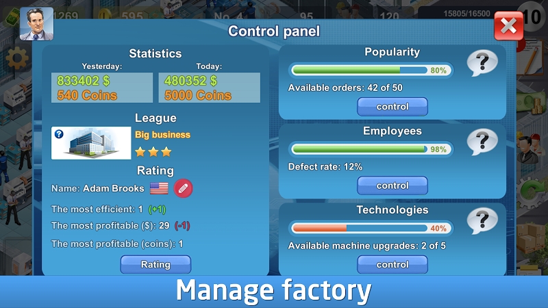 Industrialist – factory development strategy