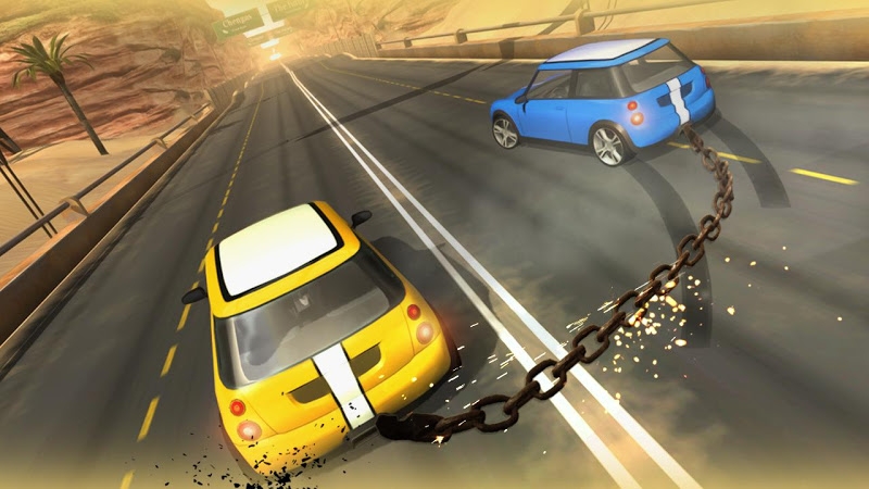 Chained Car Racing Games 3D