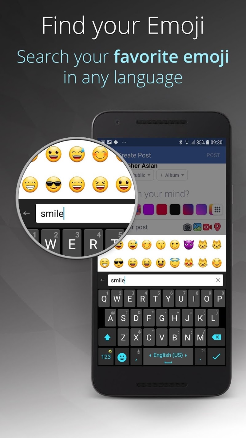 Ginger Keyboard - Emoji, GIFs, Themes & Games