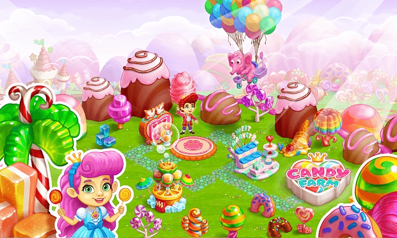 Candy Farm: Magic cake town & cookie dragon story