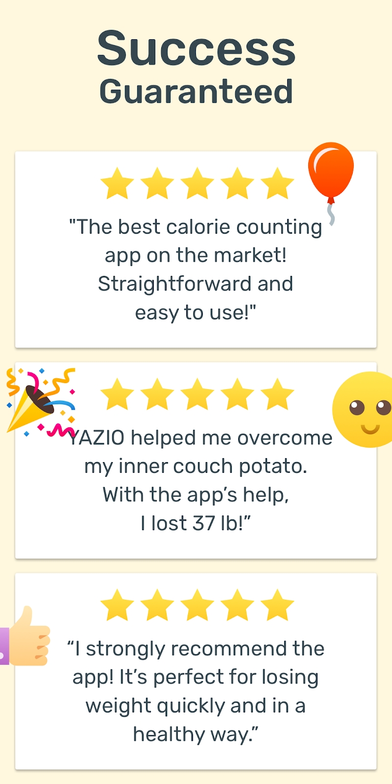 YAZIO Calorie Counter, Nutrition Diary & Diet Plan