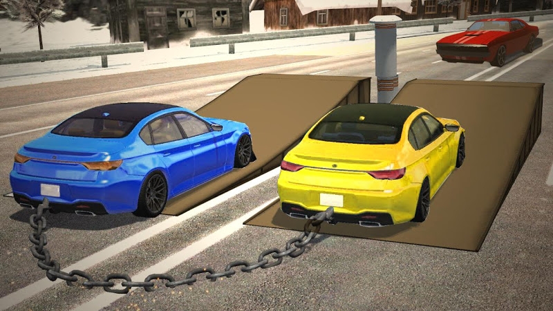 Chained Car Racing Games 3D