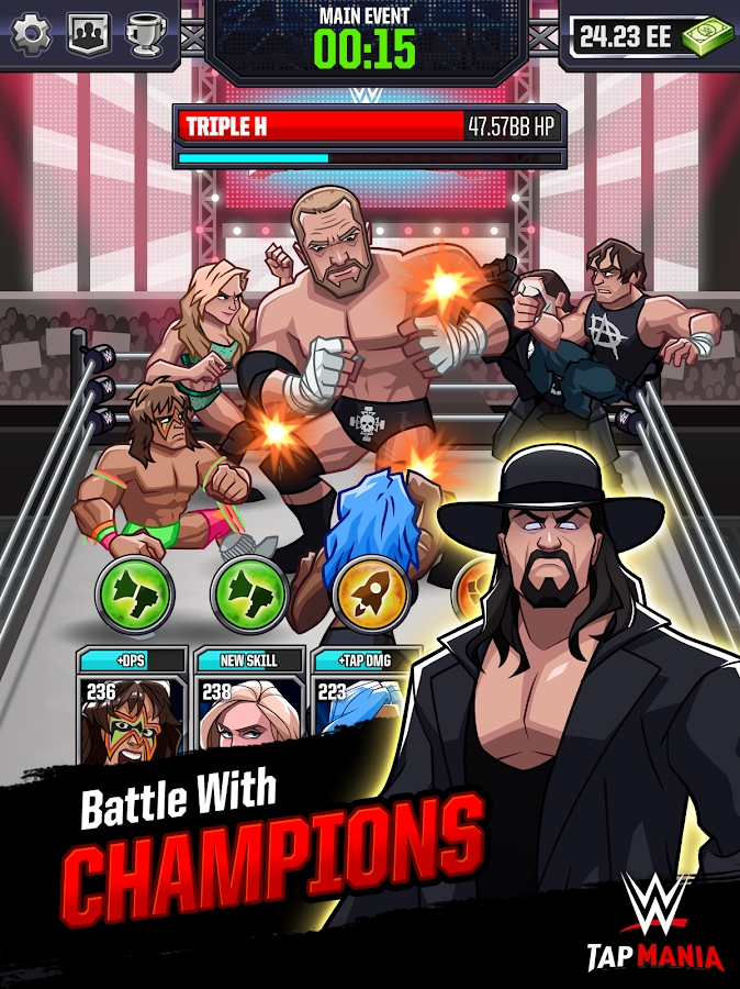 WWE Tap Mania: Get in the Ring in this Idle Tapper