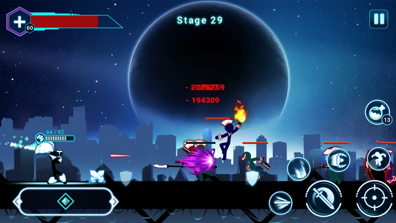 Stickman Ghost 2: Galaxy Wars - Shadow Action RPG