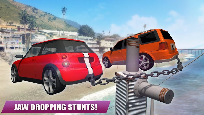 Chained Car Racing Games 3D