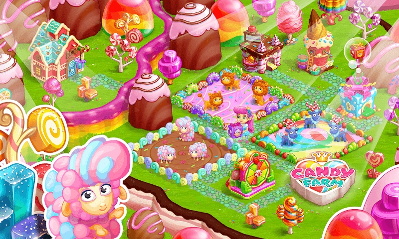 Candy Farm: Magic cake town & cookie dragon story