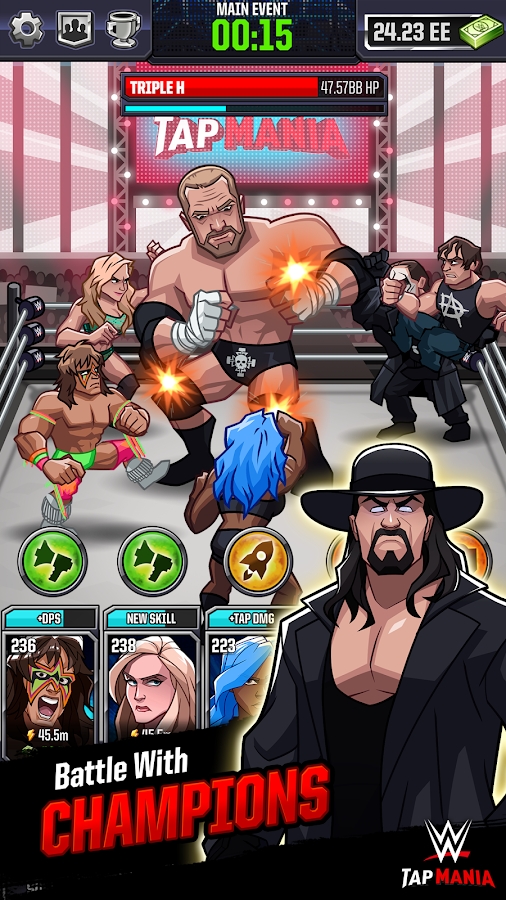 WWE Tap Mania: Get in the Ring in this Idle Tapper