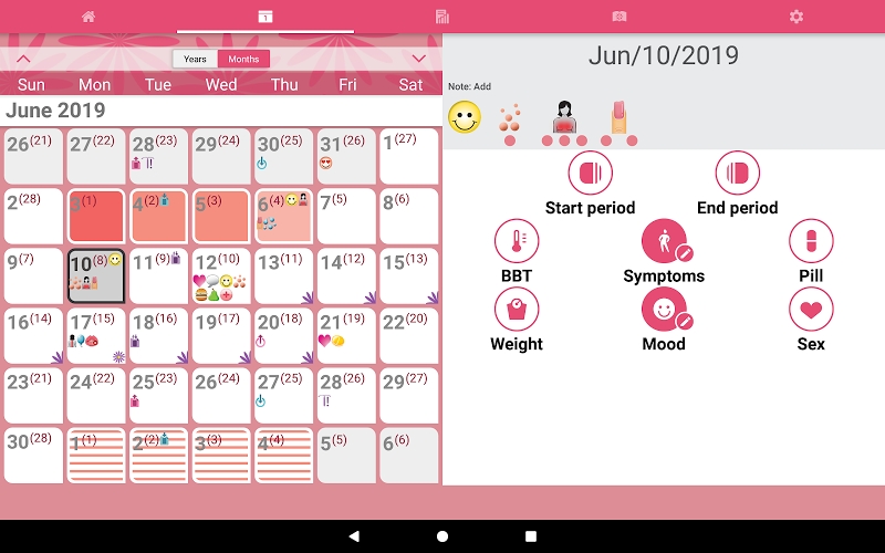 WomanLog Pro Calendar