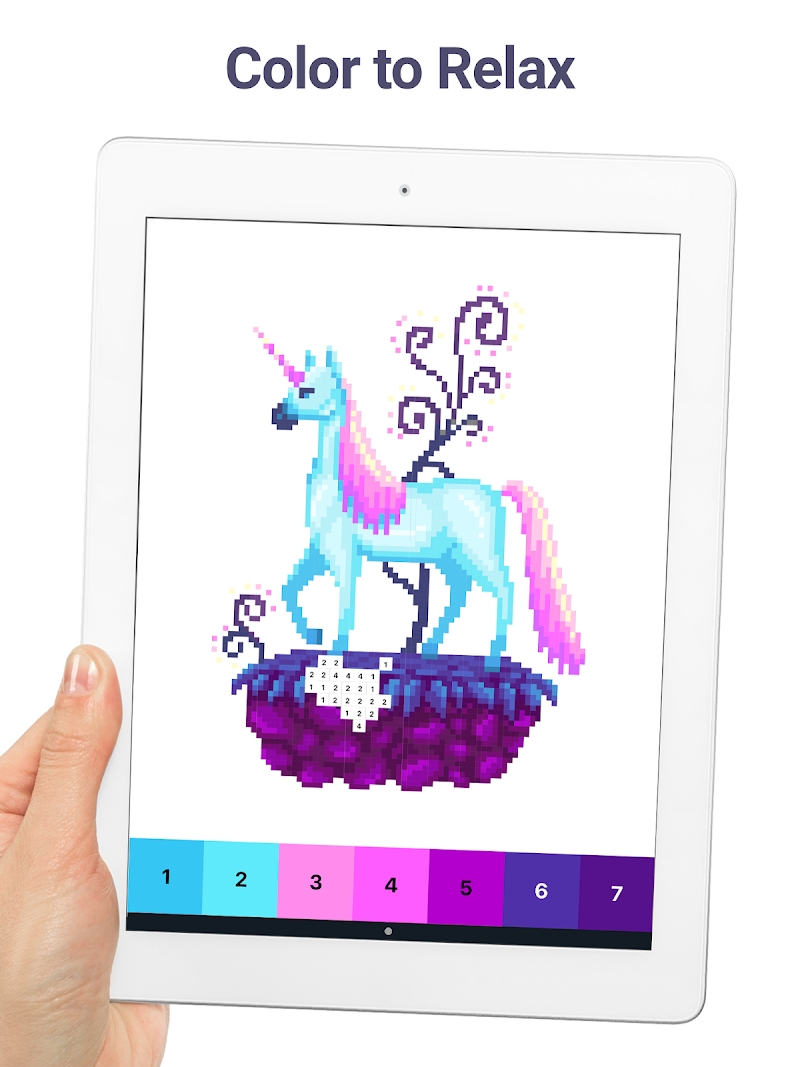 Pixel Art: Color by Number