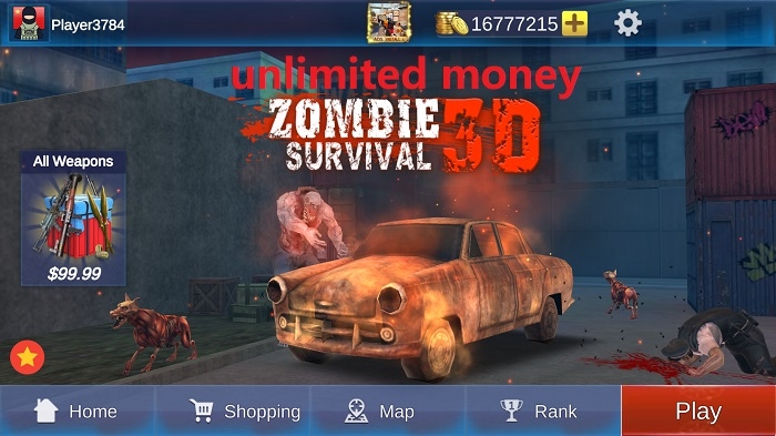 Zombie 3D Gun Shooter- Fun Free FPS Shooting Game