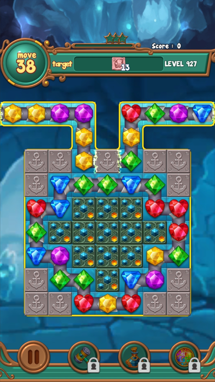 Jewels fantasy:  Easy and funny puzzle game