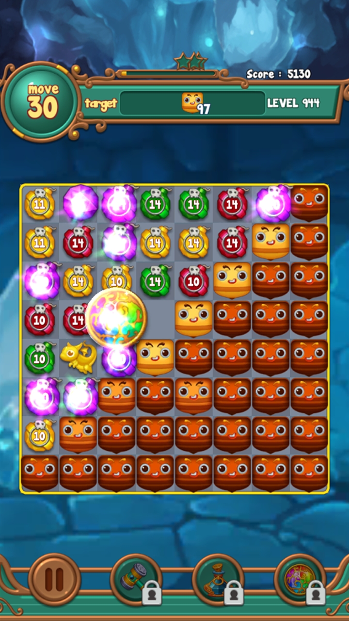 Jewels fantasy:  Easy and funny puzzle game