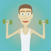 Muscle clicker: Gym game