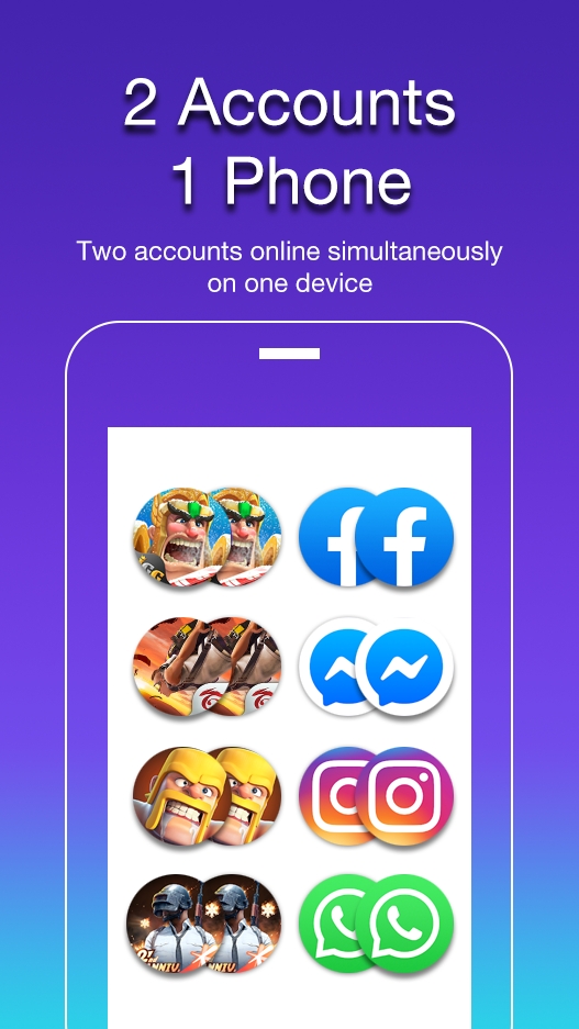 2Accounts - Dual Space & Dual Apps