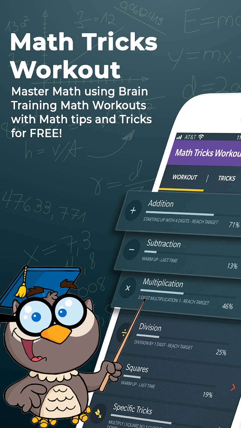 Math Tricks Workout - Math master - Brain training
