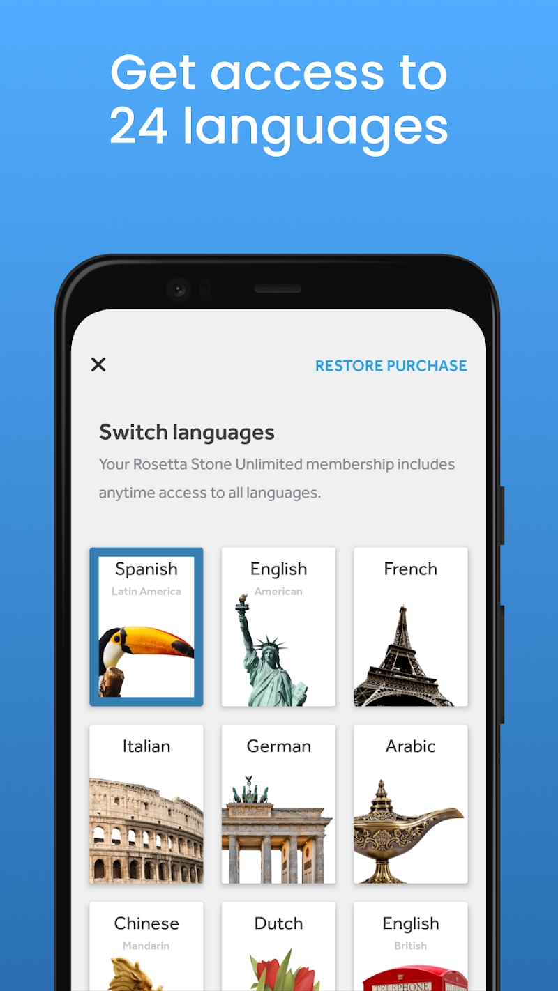 Rosetta Stone: Learn, Practice & Speak Languages