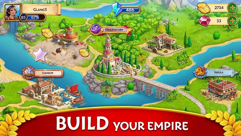Jewels of Rome: Gems and Jewels Match-3 Puzzle