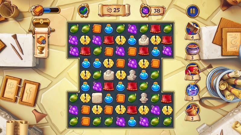 Jewels of Rome: Gems and Jewels Match-3 Puzzle