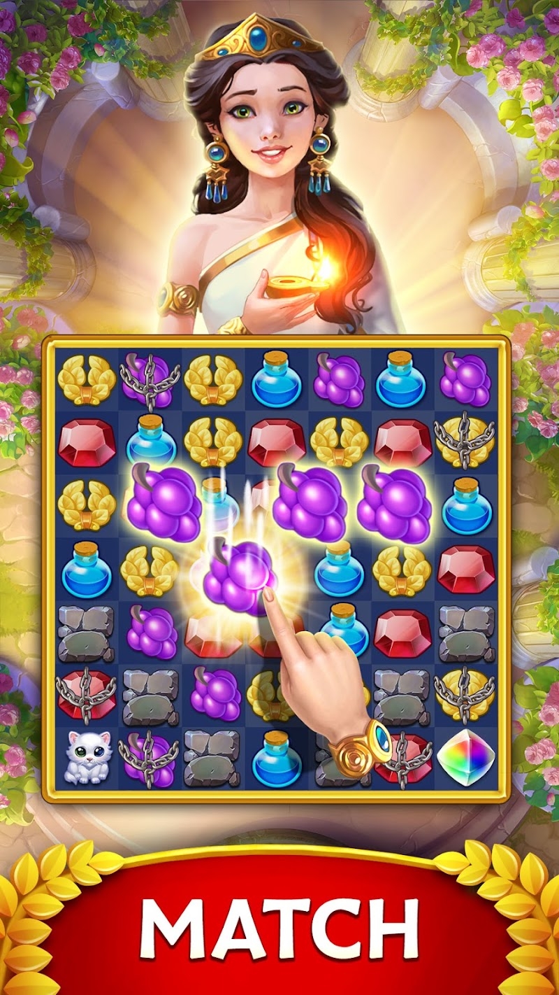 Jewels of Rome: Gems and Jewels Match-3 Puzzle