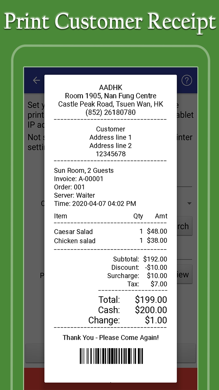 Restaurant Point of Sale | Cash Register - W&O POS
