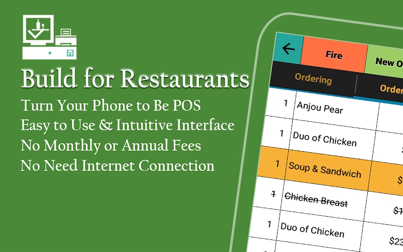 Restaurant Point of Sale | Cash Register - W&O POS