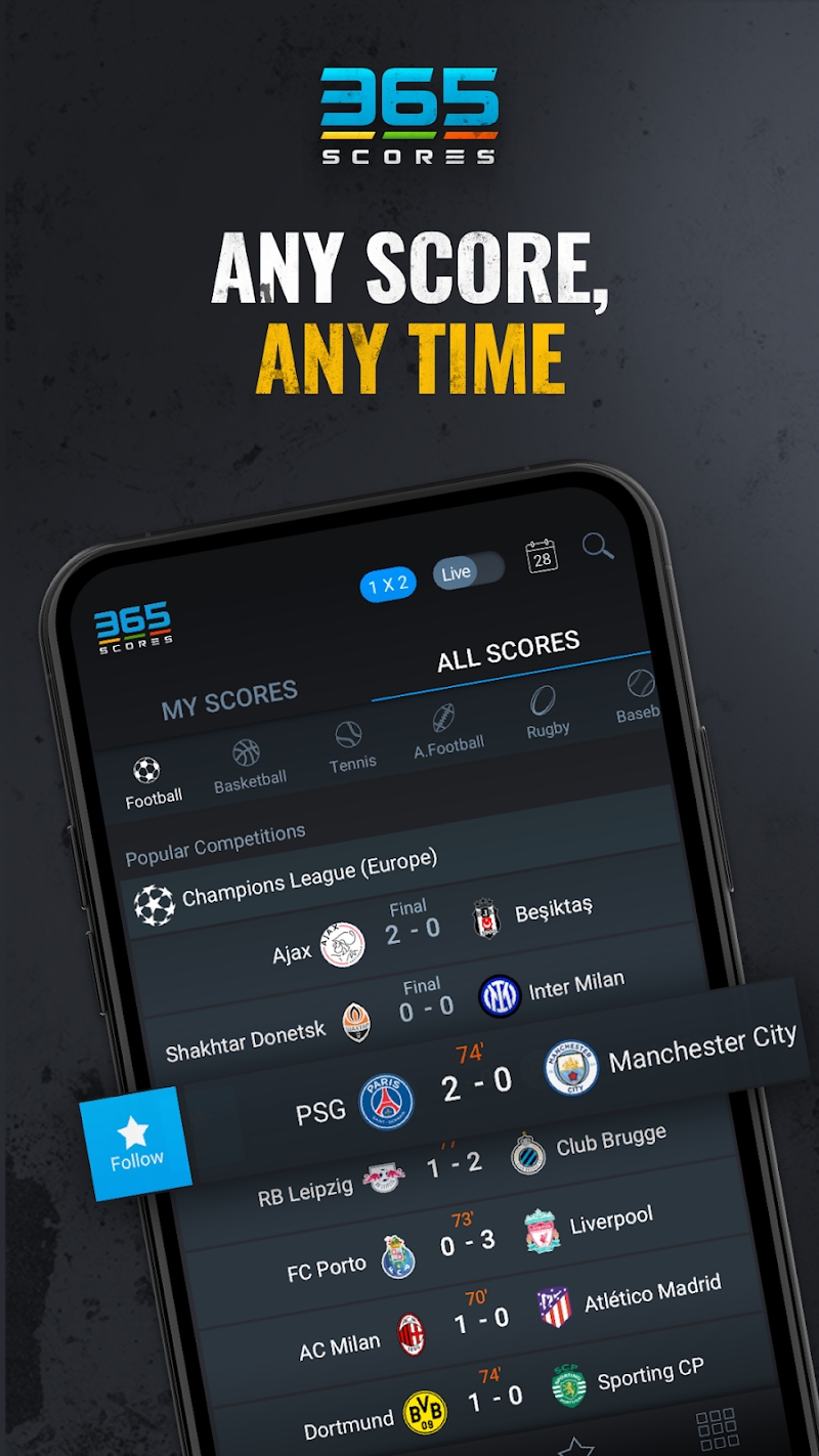 365Scores: Live Scores & News