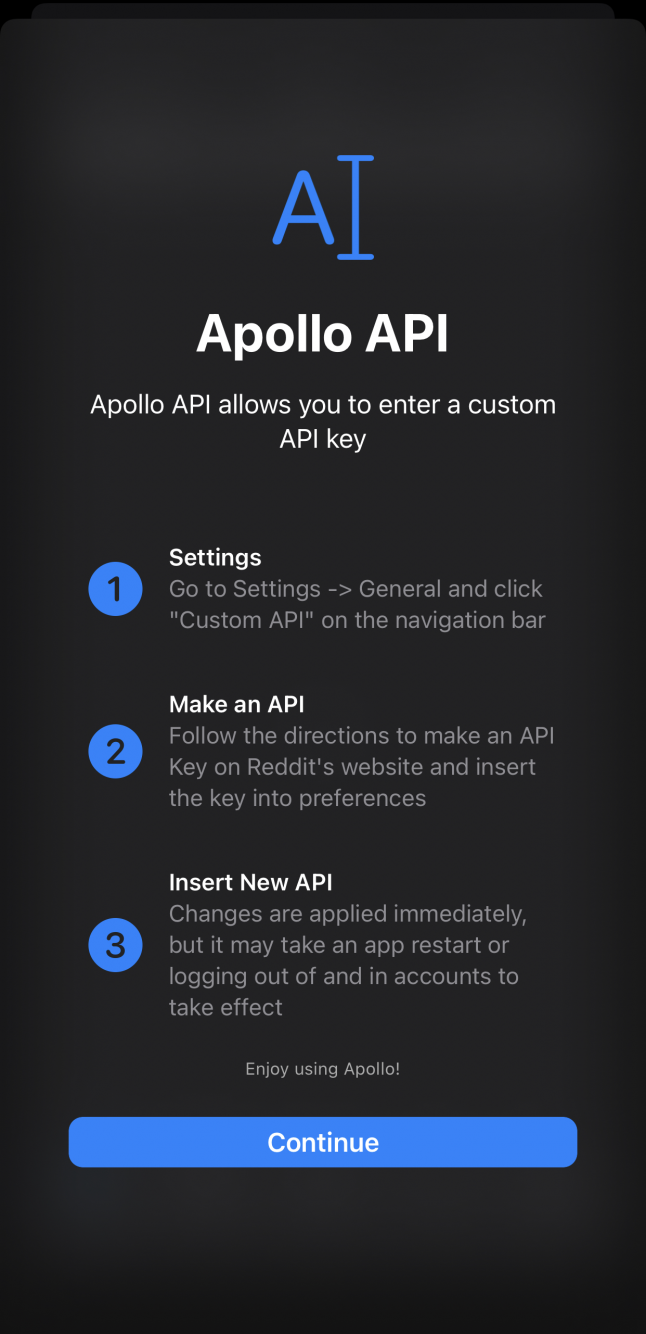 Apollo for Reddit (w/ApolloAPI)