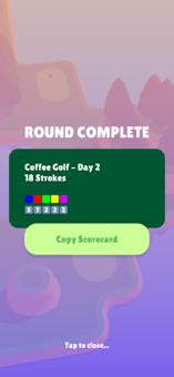 Coffee Golf Hack