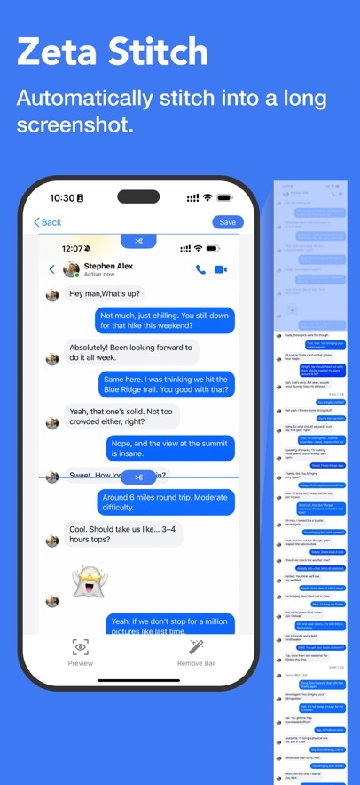 Zeta Stitch - Long Screenshots Hack