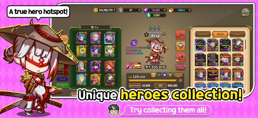 Heroes & Gear? Yoink! Hack