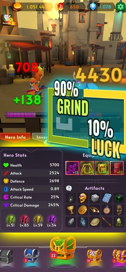Only Grind: Loot & Fight Hack