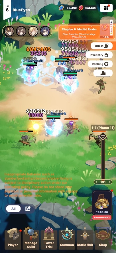 Blue Eyes : Guild Master Hack