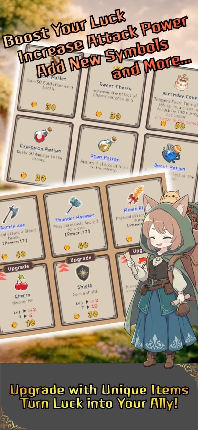 Slot & Brave: Roguelike RPG Hack