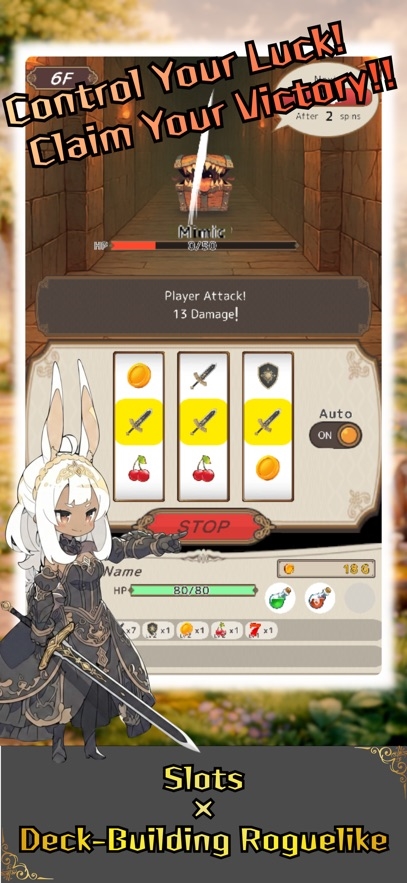 Slot & Brave: Roguelike RPG Hack