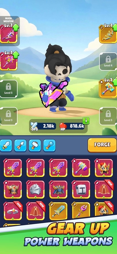 Skull Hero : XP Farm RPG Hack