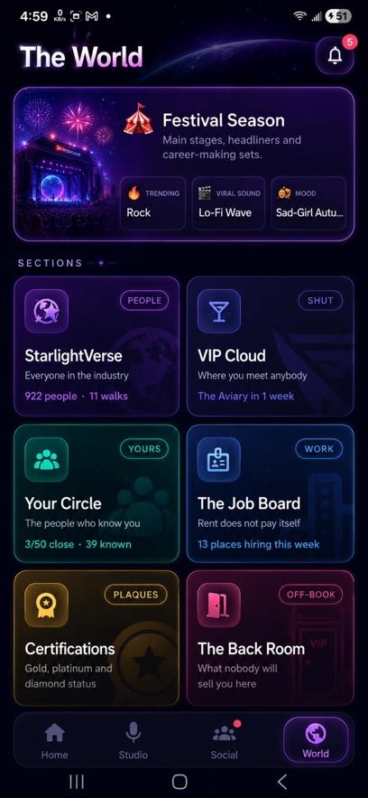 Starlight Music Life Sim Hack