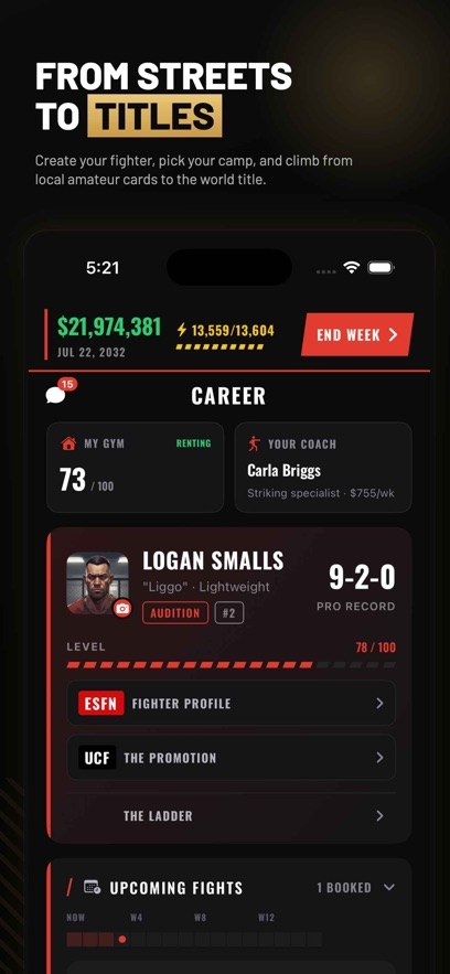 MMA Simulator - Fighter Life Hack