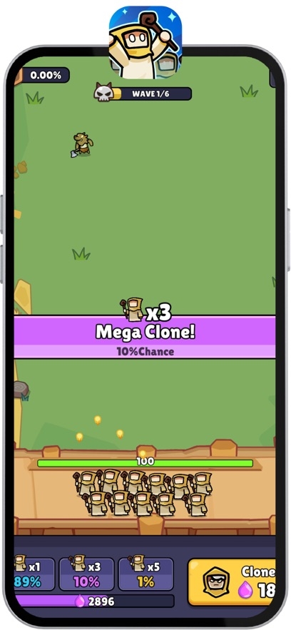 One Mage Army: Clone & Merge Hack