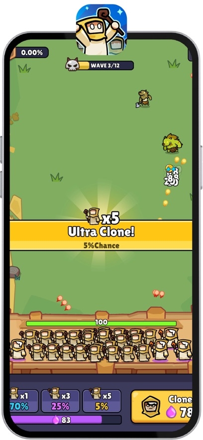 One Mage Army: Clone & Merge Hack