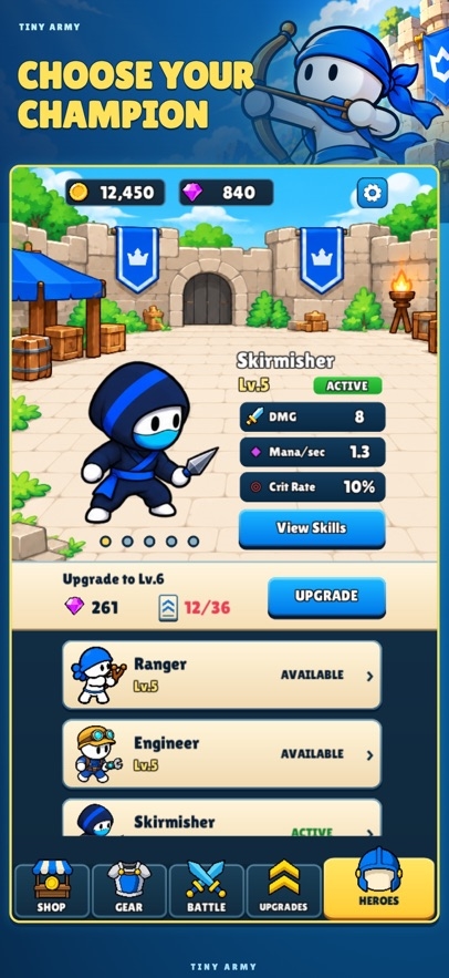 Tiny Army: Merge Defense RPG Hack