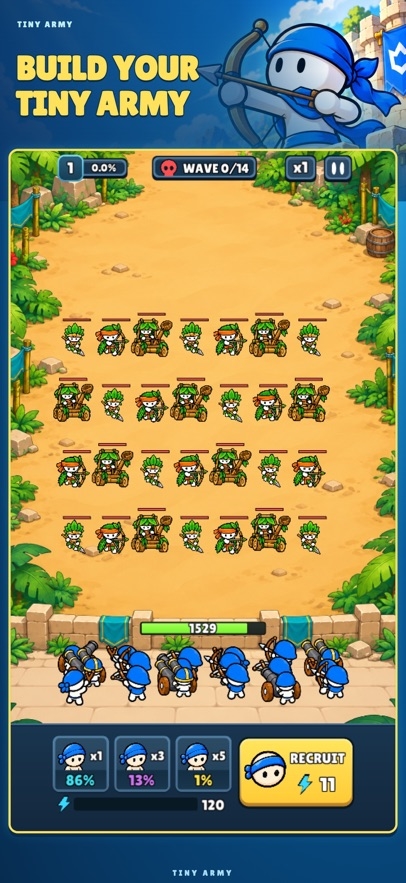Tiny Army: Merge Defense RPG Hack